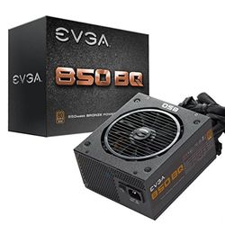 EVGA 850 Bq, 80+ Bronzo 850W, Semi Modulare, Include Power On Self Tester, Alimentatore 110-Bq-0850-V3, Nero