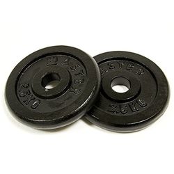 MASTER Adulti Pesi Set di Pesi 2 X 2,5 kg, Nero, One Size