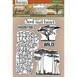 Stamperia - HD Rubber Stempel - Savana Crackle and Tree