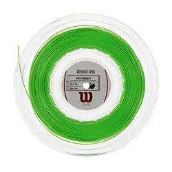 Wilson Revolve Spin Tennis String, Racket Unisex-Adult, Verde, Diametro: 1,25 mm