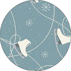 Bonateks, Ronde digitaal bedrukte muismat, antislip onderkant, voor kantoor en thuis, diameter: 22 cm