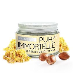 Crème visage Nuit Pur'Immortelle Bio - Soin anti-âge - Immortelle, Acide hyaluronique, Argan, Onagre - 99% d'origine naturelle - Fabriquée en France- 50 ml - PROPOS'NATURE
