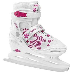 Roces Jokey Ice 3.0 Girl Patines de Hielo, Niñas, Color Blanco y Rosa, 38-41