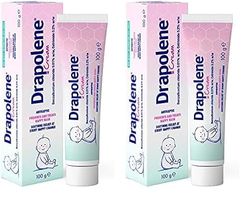 Drapolene® Cream 100g Tube | Prevents and Treats Nappy Rash | Soothes and Protects Baby's Bottom from Newborn Onwards (Pack of 2)
