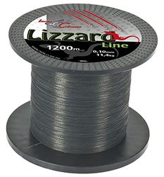 Iron Claw Lizzard Line Bobine pour Moulinet Mixte Adulte, Gris, 1200 m/0.04mm