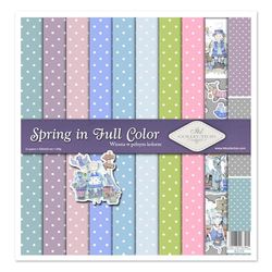 ITD Collection - Scrapbooking Package 12 x 12 inches, Scrapbooking Paper, Decorative Paper, decoupage, Card Making, Paper Size 310 x 320 mm (SLS-074 Spring in Full Colour)