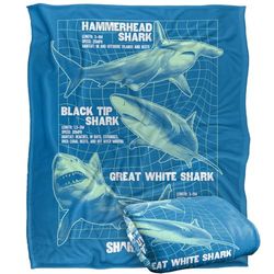 SHARK WEEK: TELEVISION SERIES Silky Touch Super Soft Throw Blanket 152 x 127 cm