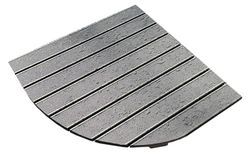 CASTELMERLINO Corner Shower Tray Grey Side 64 cm Ideal for Corner Shower Trays on the Side 80 cm
