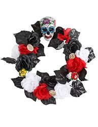 ATOSA 39022 Decorative Halloween, Black/White/red