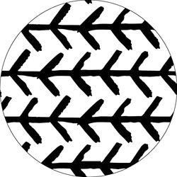 Bonateks, Ronde digitaal bedrukte muismat, antislip onderkant, voor kantoor en thuis, diameter: 22 cm