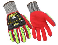 Ansell Ringers R068 Guanti di sicurezza da lavoro, Protezione meccanica, taglia 7(S), Rosso (10 Paia)