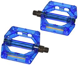 XLC Pedale Plattform Pieces de Velo Mixte, Bleu Transparent, 20x10x4cm
