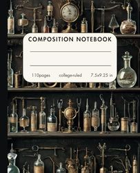 Vintage Composition Notebook: Medical Illustration | College ruled notebook | Aesthetic Journal for School, College, Office or Work