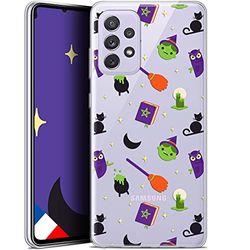 Caseink Beschermhoes voor Samsung Galaxy A72 4G/5G (6,7 inch) [HD-gel, bedrukt in Frankrijk, Halloween-collectie, design Witch Potter, zacht, ultradun]