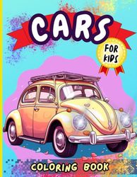 Cars Coloring Book For Kids: Top Supercars Colouring Book for Children Ages 4-12