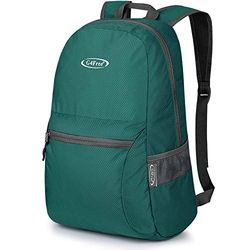 G4Free Mochila pequeña plegable ultraligera impermeable de 20 L para camping, senderismo, ciclismo, hombres y mujeres, Actualización verde