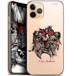 Caseink fodral för Apple iPhone 11 Pro Max (6,5) Gel HD [ tryckt i Frankrike - iPhone 11 Pro Max fodral - mjukt - stötskydd] Fashion Dog