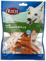 Trixie 31346 Denta Fun Mini Chicken Chewing Roll, 6 cm, 120 g