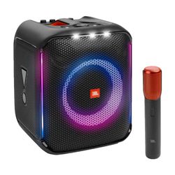 JBL PartyBox Encore Speaker Portatile Wireless per Feste, Cassa Altoparlante con Luci Integrate e Bassi Profondi, Impermeabile IPX4 per Uso Esterno, con 10 Ore di Autonomia, Nero