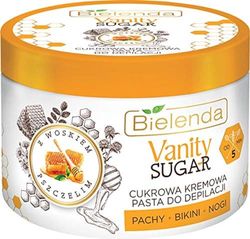 VANITY SUGAR Crema per la depilazione di zucchero con cera d'api, 100 g