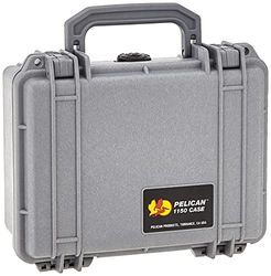 Pelican 1150 Custodia per fotocamera con schiuma (argento)