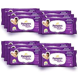 Pampers Progressi Lingettes bébé 756 unités (12 paquets) - Lingettes idéales pour bébés peaux délicates - protège contre les irritations - formule hydratante nettoyage en profondeur - sans parfums