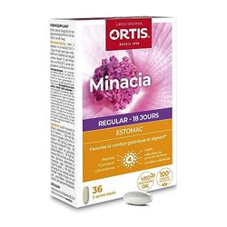 Ortis - Minacia Regular 36 Comprimés - Complément Alimentaire pour Apaiser l'Estomac - Confort Gastrique et Digestif - 100% Naturel à base de Guimauve