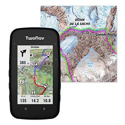 TwoNav Cross Plus + Carte France IGN Top25 Entière, GPS de Sports avec écran 3,2 Pouces pour VTT, vélo, Trekking ou randonnée avec Cartes incluses. Couleur Turquoise