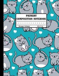 Primary Composition Notebook k-2: Primary Journal With Picture Space And Dotted Midline, Hardwriting Story Journal