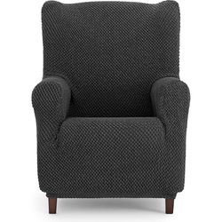 ECOMMERC3 | Fodera per poltrona a 1 posto, universale, versatile – Fodera per poltrona, colore antracite, protezione facile da posizionare per schienale, seduta e bracci