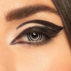 Boland - Lentilles de contact colorées sans correction, 2 pièces, Lentilles mensuelles pour 3 mois, Carnaval, Fête à thème, Halloween