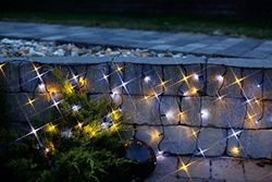 Stella Ghiacciolo, 144 pezzi, cavo nero, esterno con trasformatore, scatola a quattro colori, 0,4 mx 4 m, caldo bianco freddo 498-57 LED