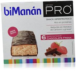 Bimanan Pro, Barritas de chocolate fresa, pack de 6