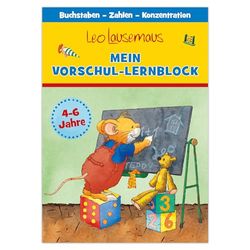 Leo Lausemaus - Mein Vorschul-Lernblock: Vorschulblock ab 5 Jahre, Rätselblock ab 5, Vorschul Geschenk für Jungen und Mädchen