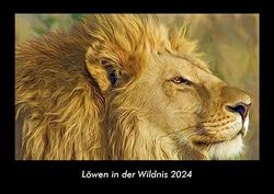 Löwen in der Wildnis 2024 Fotokalender DIN A3: Monatskalender mit Bild-Motiven aus Religion, Kirche, Ruhe und Heiligtum