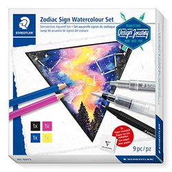 Staedtler 61 Djt1 design Journey Set D'Aquarelles Motif Signe du Zodiaque