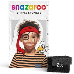 Snazaroo Face Paint Stipple Sponge - 2 Pack, Black