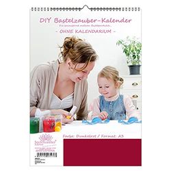 Seelenzauber KO-3WH-1025-D-0 DIY Craft - Calendario mágico para manualidades sin calendario DIN A3, formato vertical, color morado