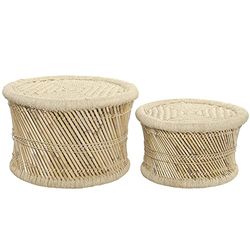 DKD Home Decor Lot de 2 Tables de Chevet, Estándar