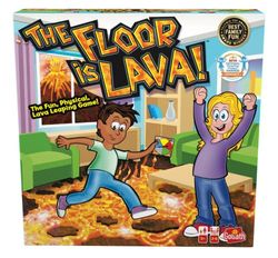 Goliath The Floor is Lava, Familiespel voor Kinderen vanaf 5 Jaar, Gezelschapsspel voor 2 tot 6 Spelers, De Vloer is Lava