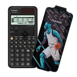 Casio FX-991DE CW ClassWiz calcolatrice scientifica tecnica con art-case "basketball", menù tedesco (edizione limitata)