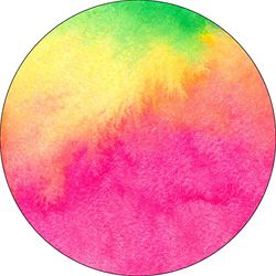 Bonateks, Ronde digitaal bedrukte muismat, antislip onderkant, voor kantoor en thuis, diameter: 22 cm