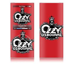 MusicSkins MS-OZZY10005 Funda para mp3/mp4 Rojo - Fundas para mp3/mp4 (Funda, Rojo, Apple, iPod Nano 4G, iPod, Resistente a rayones)