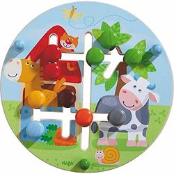 HABA 301696 Motor Skills Board On The Farm, Multicolour