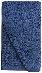 Everplush 710 – 01 – 03 – 55 – 4P 4 unidades Diamond Jacquard toalha de banho roupa de cama, mão, azul-marinho, azul-marinho, 16 polegadas x 30 polegadas