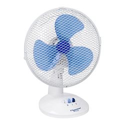 Bestron DDF27W DDF27W Mobiele tafelventilator met zwenkfunctie, hoogte: 35,5 cm, 27 cm, 30 W, wit