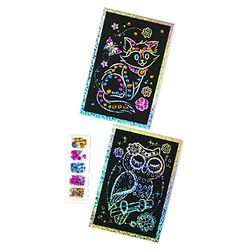 Baker Ross Kits de Loisirs créatifs de Dessins ornés de Pierres Fantaisie, Que Les Enfants pourront fabriquer, décorer et Afficher (Lot de 4)., AC515