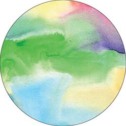 Bonateks, Ronde digitaal bedrukte muismat, antislip onderkant, voor kantoor en thuis, diameter: 22 cm