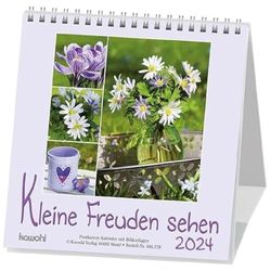 Kleine Freuden sehen 2024: Postkarten-Kalender mit Bildcollagen