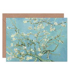 Artery8 Vincent Van Gogh Almond Blossom Fine Art Greeting Card Plus Envelope Blank Inside